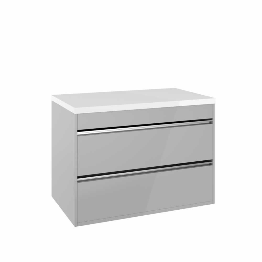 Kai 800 Double Drawer Unit & Worktop